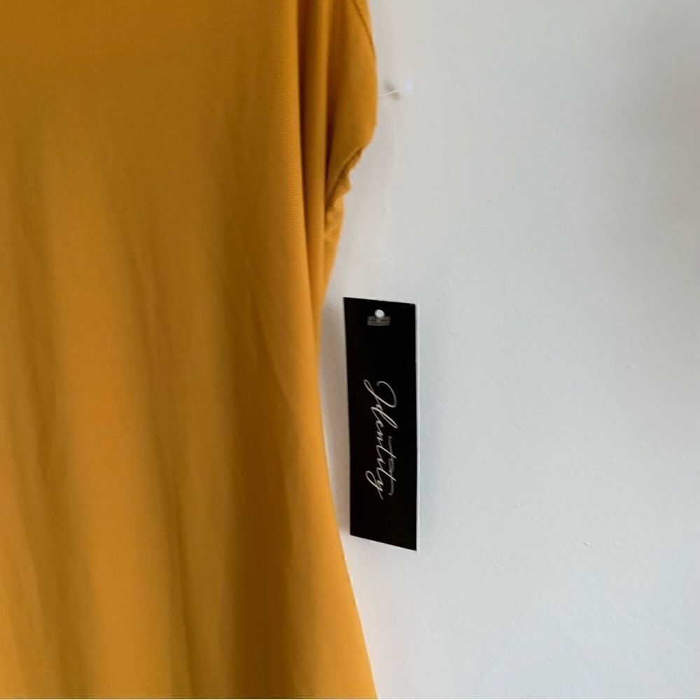 GOLD RUCHED MIDI DRESS - Picture 11 of 15